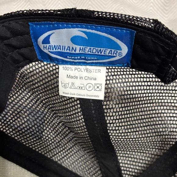 Black and Pink Aloha Trucker Hat - Picture 4 of 4